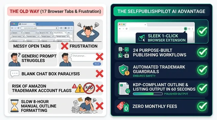 The Old Way vs SelfPublish Pilot Advantage